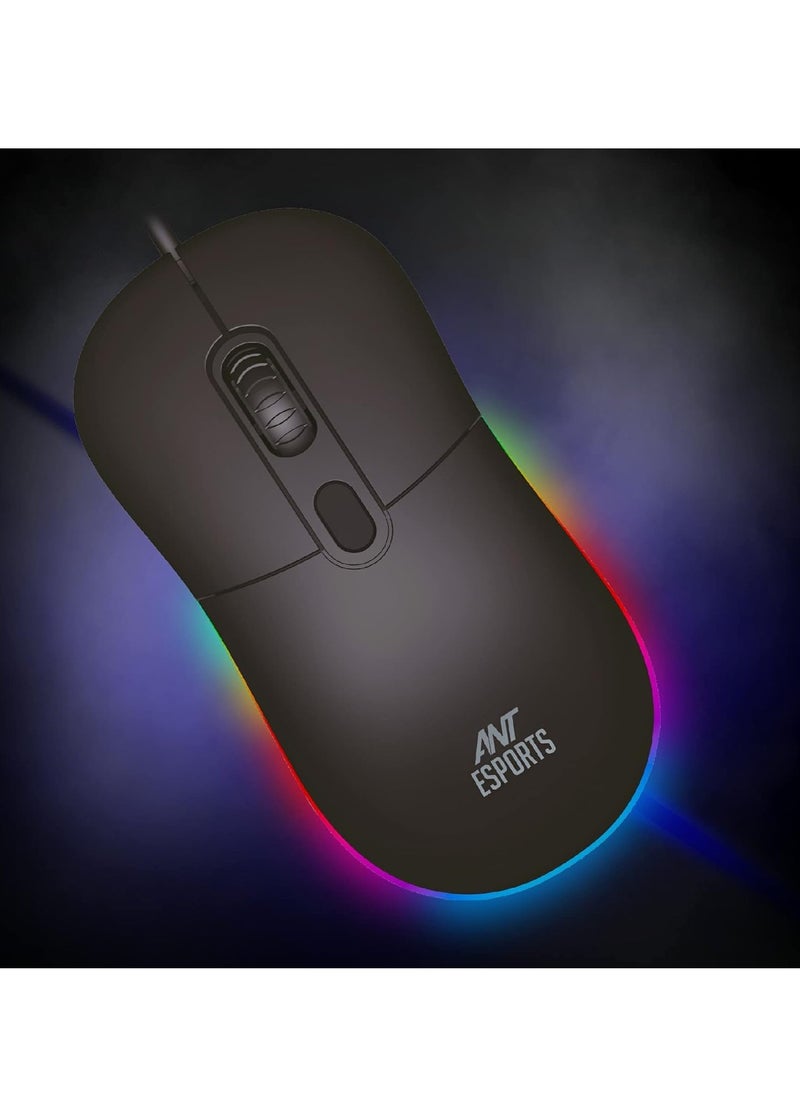 GM40 RGB Wired Optical Gaming Mouse | Minimalist Design | 2400 DPI Optical Sensor | Ergonomic Turtle Back Shell | Sober RGB Lights - pzsku/Z70AEEA47AD886BFEF57FZ/45/_/1735796306/831b1bf4-fc48-4440-a4cc-2d0377083e09