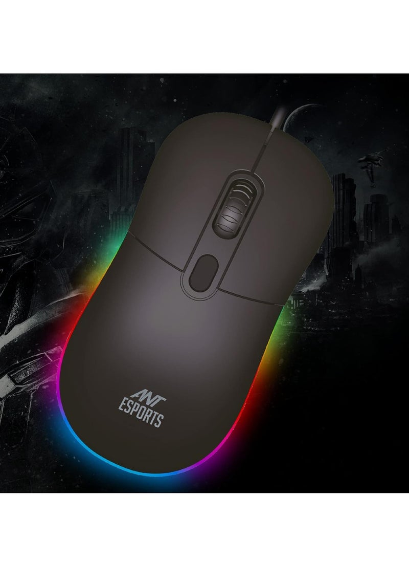 GM40 RGB Wired Optical Gaming Mouse | Minimalist Design | 2400 DPI Optical Sensor | Ergonomic Turtle Back Shell | Sober RGB Lights - pzsku/Z70AEEA47AD886BFEF57FZ/45/_/1735796317/f9f596c2-4cd3-4629-a867-1389838b5ca1