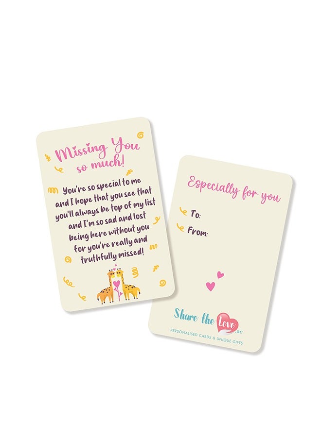 Share the Love Missing You So Much! - Affection Card 