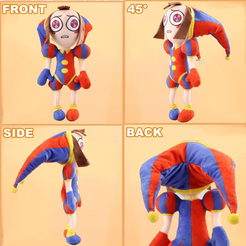 SAJISP The Amazing Digital Circus Plush,11.8" Pomni Plushies Toy Gift, Cute Stuffed Figure Doll for Kids and Adults, Birthday Halloween Christmas Choice for Boys Girls - Image 4