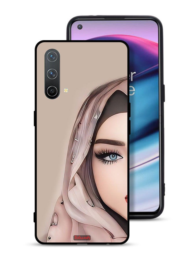 Tolwak OnePlus Nord CE 5G Protective Case Cover Half Face Girl Art - Image 1