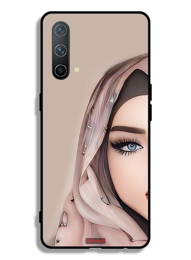 Tolwak OnePlus Nord CE 5G Protective Case Cover Half Face Girl Art - Image 2