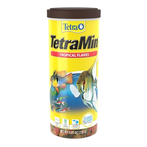 TetraMin® Tropical Flakes Nutritionally Balanced Diet for Tropical Aquarium Fish, Fish Food for Tropical Fish, 8.81 Ounces - Image 3