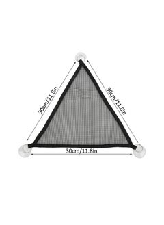 Zerodis Reptile Hammocks, 2pcs Triangular Bearded Dragon Hammock Soft Breathable Hanging Hammock Net with Suction Cup for Large & Small Geckos, or Lizards(S)  - Image 3