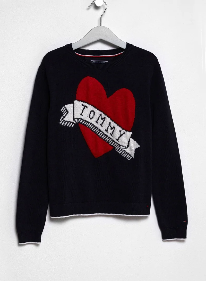 TOMMY HILFIGER Teen Intarsia Sweater