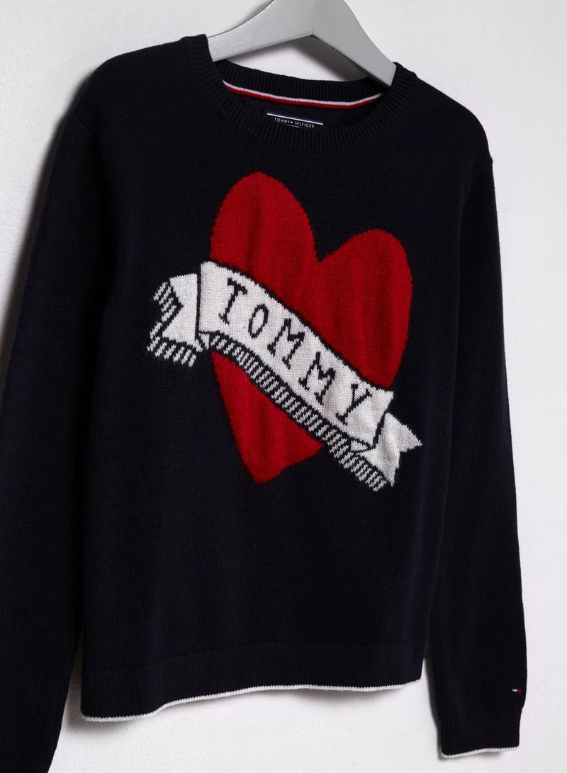 TOMMY HILFIGER Teen Intarsia Sweater