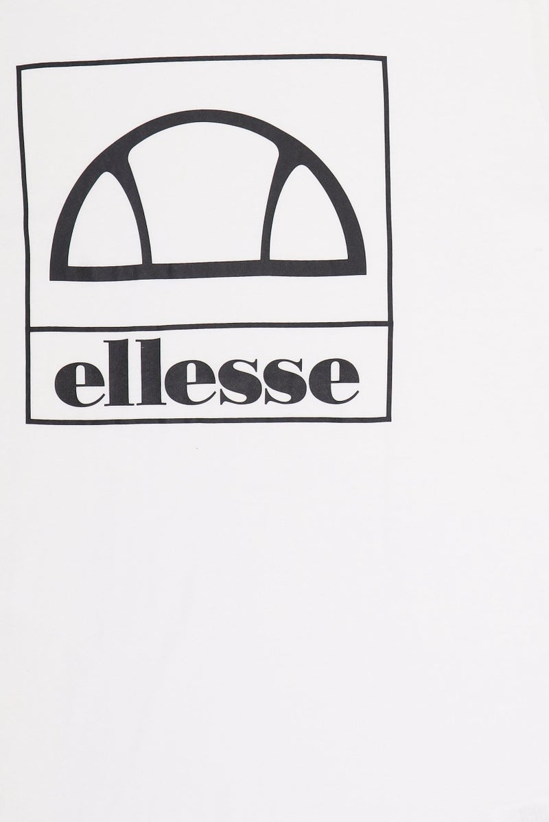 Ellesse Men Sportswear Fit Short Sleeve Outdoor T-Shirt, White - Image 5