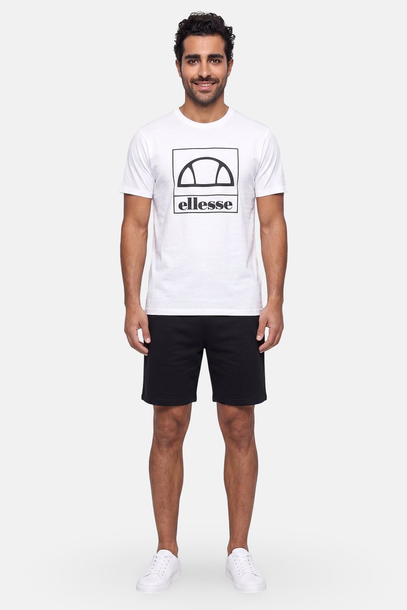 Ellesse Men Sportswear Fit Short Sleeve Outdoor T-Shirt, White - Image 2