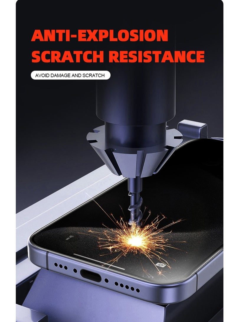 AJYAL [2-Packs] iPhone 14 PRO [Premium Tempered Glass] Auto Alignment Screen Protector - Full Cover Edge to Edge - iPhone 14 PRO - Image 5