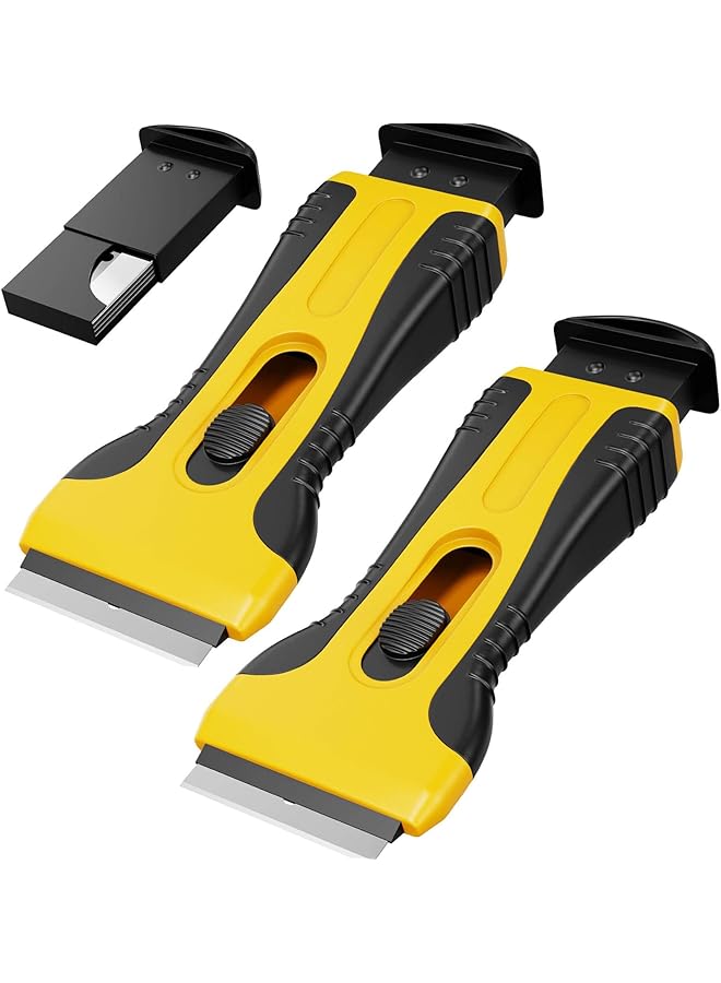 PROMASS promass Razor Blade Scraper Tool, Razor Scraper For Cleaning Glass,Stove Top, Cooktop, Window, Oven, Paint, Sticker, Tile, Non Scratch(2 PACK)  - Image 1