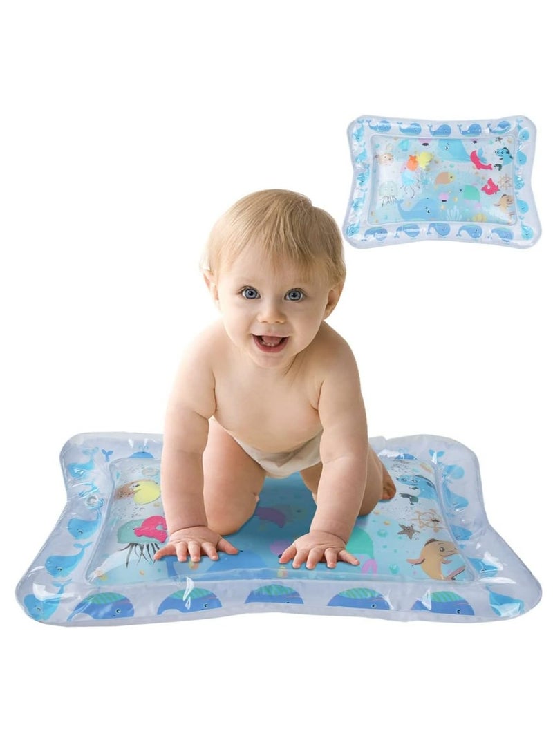 إسكدنيا حصيرة مائية لوقت الاستلقاء على البطن قابلة للنفخ - ألعاب حسية للعب الرضع والأطفال الصغار لأنشطة التنمية المبكرة - Image 1