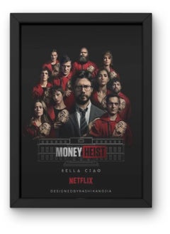La casa de papel Black Frame40X50 