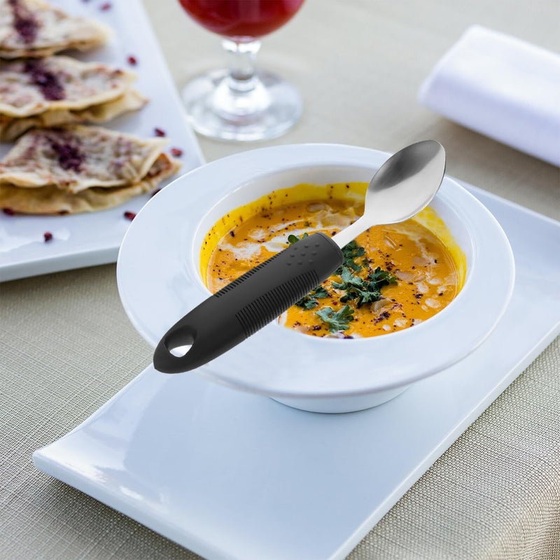 Adaptive Utensils for Elderly Non Slip Cutlery Set with Stainless Steel Handles Lightweight - Image 5