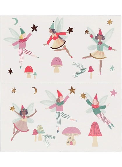 Meri Meri - - Fairy Temporary Tattoos - New Year Fairies Temporary Tattoo - Image 1