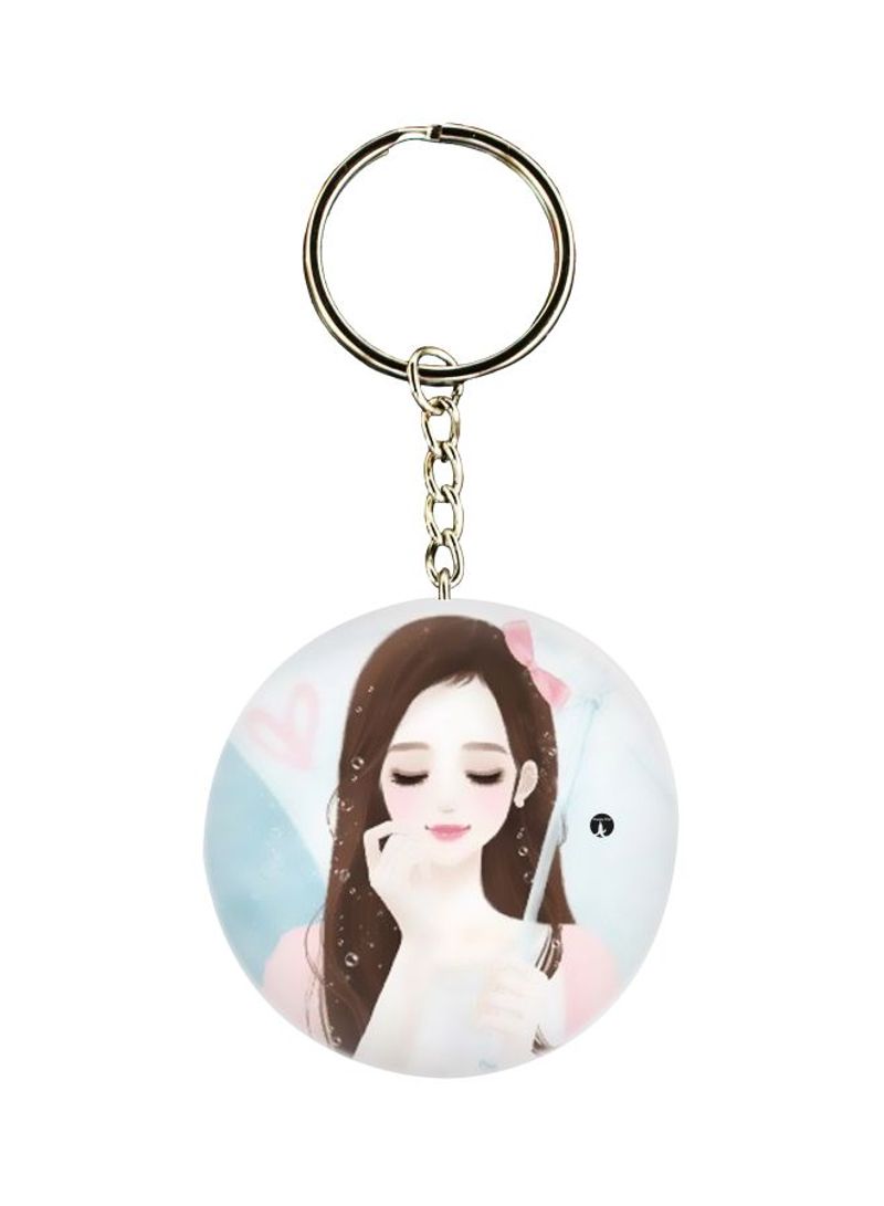 RKN Anime Girl Printed Keychain