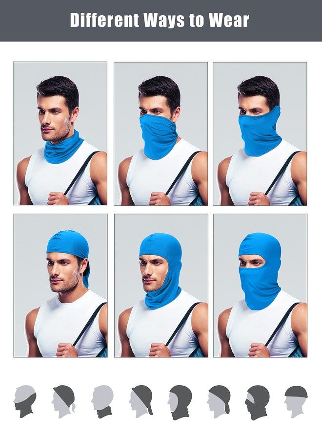 زانماي قناع تزلج رجالي يغطي الوجه بالكامل، يوفر حماية من أشعة الشمس فوق البنفسجية، قناع وجه قابل للتنفس، قناع بالاكلافا، غطاء للرقبة، مناسب للأنشطة الخارجية مثل ركوب الدراجات النارية والهوائية. - Image 5