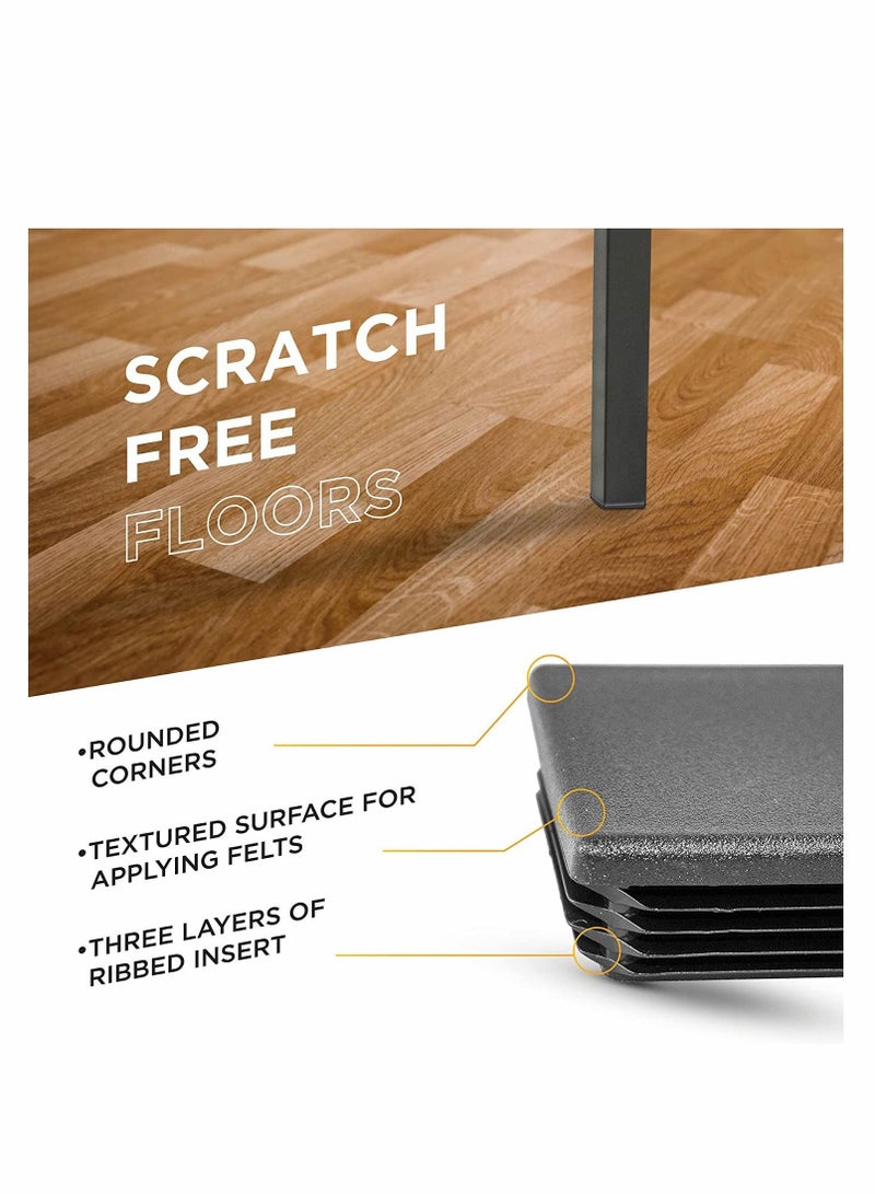 Captaintech Square Plastic Hole Plugs and Caps 60 Pack - Image 4