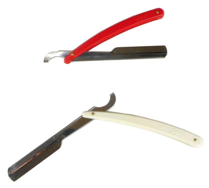 Sedef Plastic Handle Straight Razor Used with Replaceable Blade (Pack of 2) - Image 1
