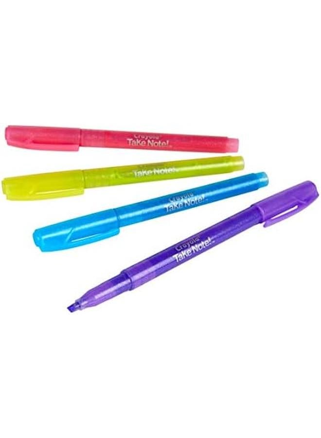 Crayola Take Note Glitter Highlighters 4 Count - Image 3