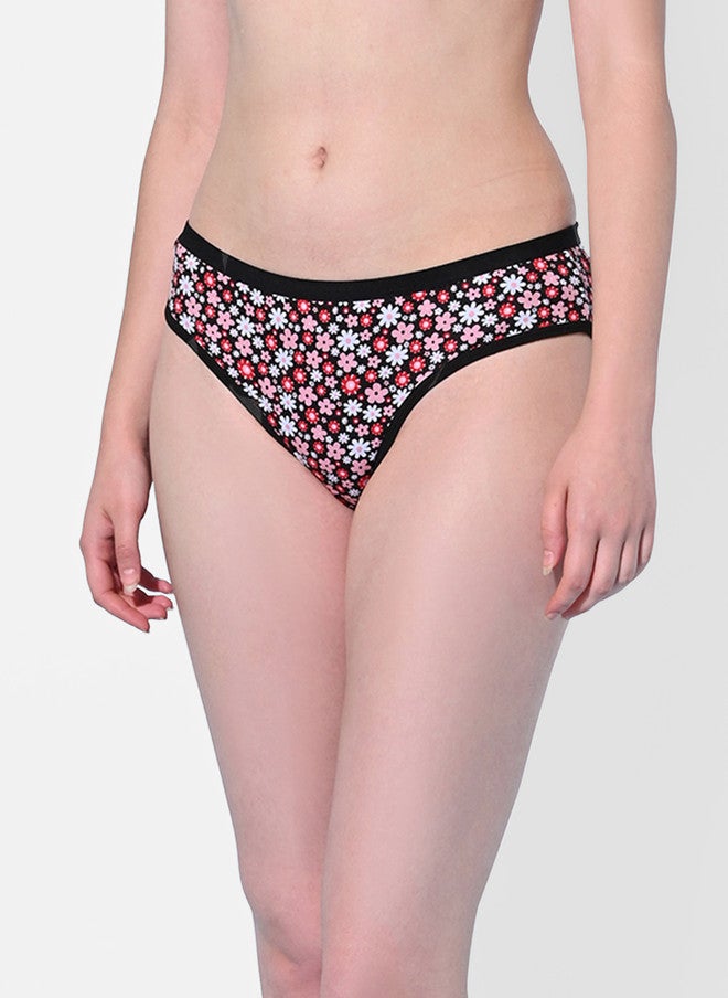 FIMS Women Pack Of 2 Floral-Printed Hipster Briefs - Image 3