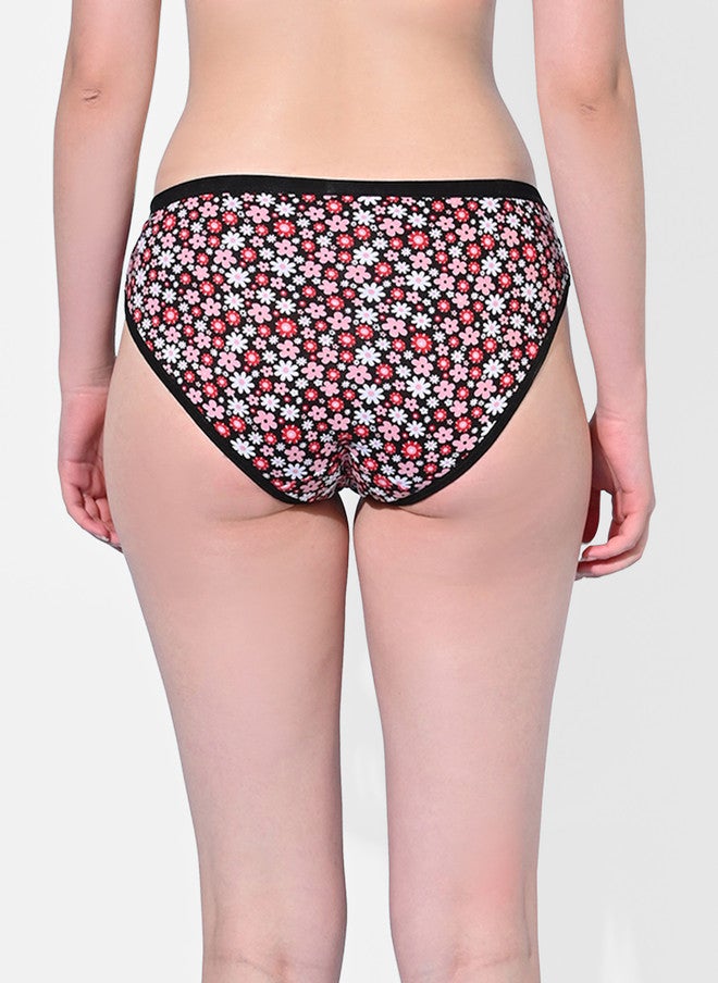 FIMS Women Pack Of 2 Floral-Printed Hipster Briefs - Image 4