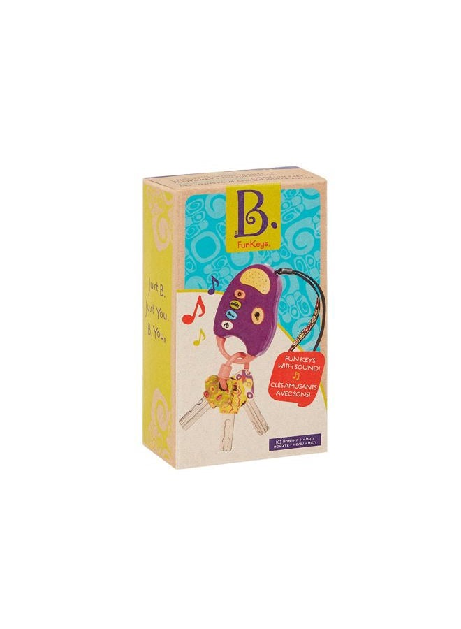 B. Toys مفاتيح سيارة لعبة - جهاز تحكم عن بعد مع أضواء وأصوات - لعبة تفاعلية للأطفال - مفاتيح تظاهرية للأطفال الرضع والأطفال الصغار - 10+ أشهر - فنكيز - بنفسجي - Image 5