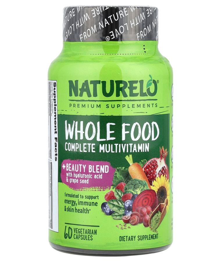 Whole Food Complete Multivitamin + Beauty Blend 60 Vegetarian Capsules