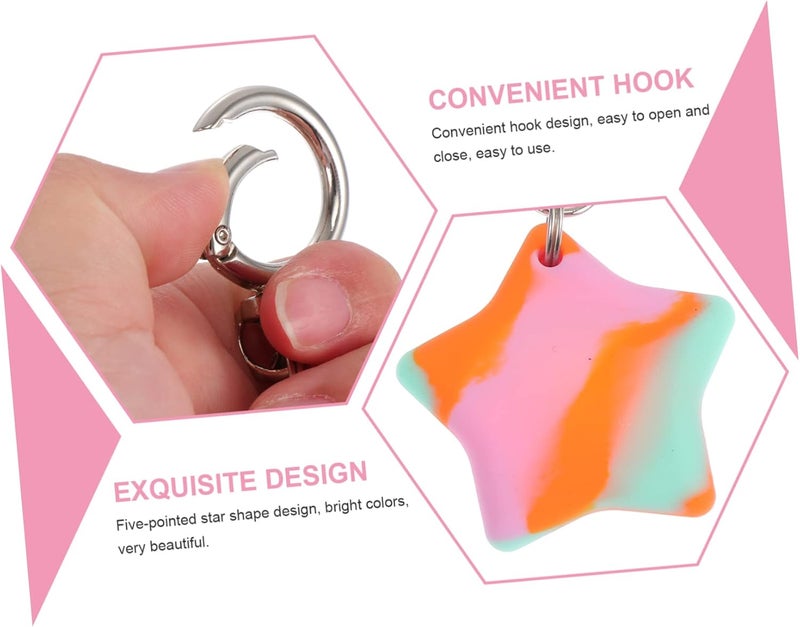 10 Pcs Case Air Tags Adorable Case Air Tag. Keyring Case for Tracer Lightweight - Image 3