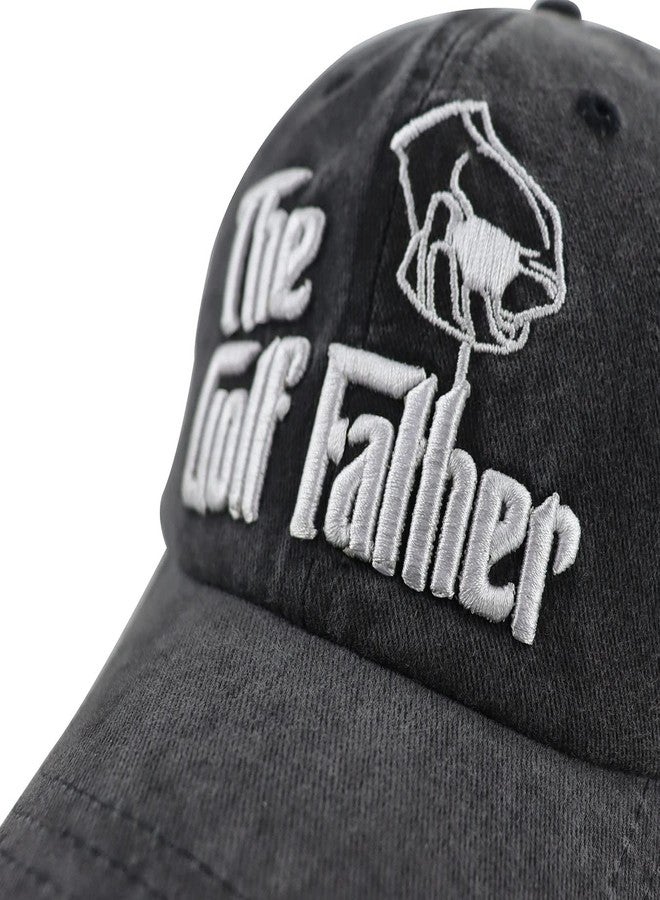 Vxchkerm Golf Gifts for Men, Golf Accessories Dad Hat, Funny Adjustable Cotton 3D Embroidered Father Baseball Cap, Fathers Day Birthday Retirement Gifts for Dad Husband Grandpa Uncle Brother Golfers Black - Image 3