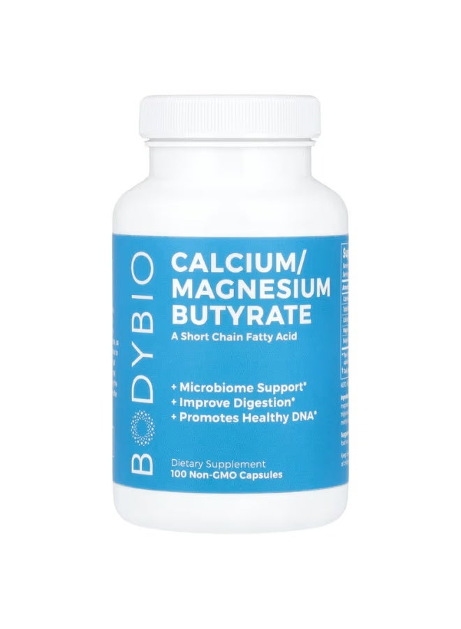 BodyBio Calcium/Magnesium Dietary Supplement, 100 Capsules - Image 1