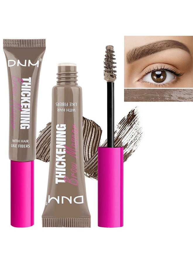 DNM Tinted Thickening Brow Mascara, Brow Fast Sculpt, Waterproof Transfer-Proof, Brush To Fill In Eyebrows And Cover Gray Hairs, Cruelty Free(Taupe)  - Image 1
