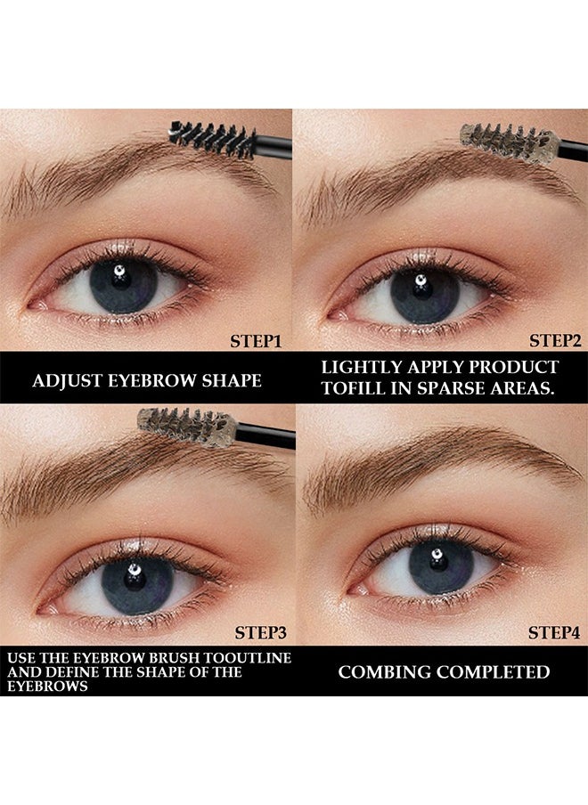 DNM Tinted Thickening Brow Mascara, Brow Fast Sculpt, Waterproof Transfer-Proof, Brush To Fill In Eyebrows And Cover Gray Hairs, Cruelty Free(Taupe)  - Image 4