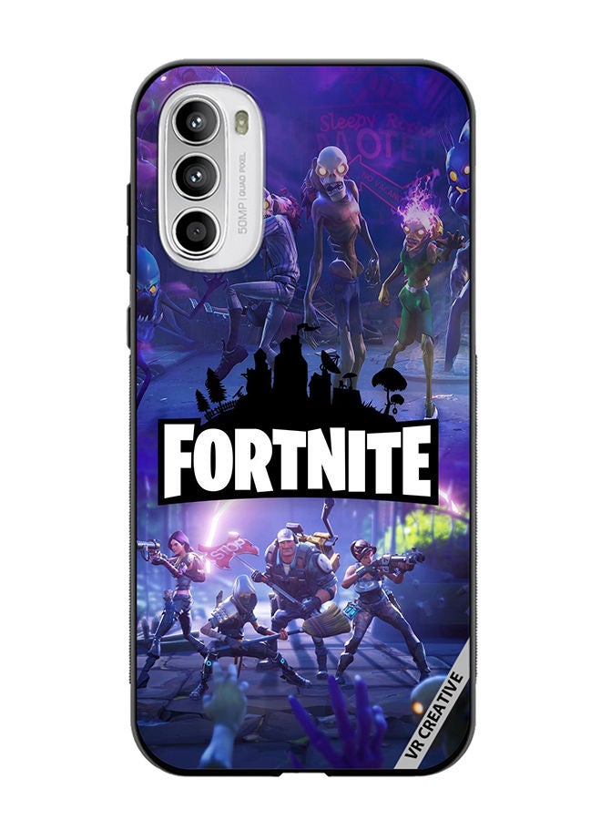 VR CREATIVE Protective Case Cover For Motorola Moto G82 Fortnite Design Multicolour - Image 1