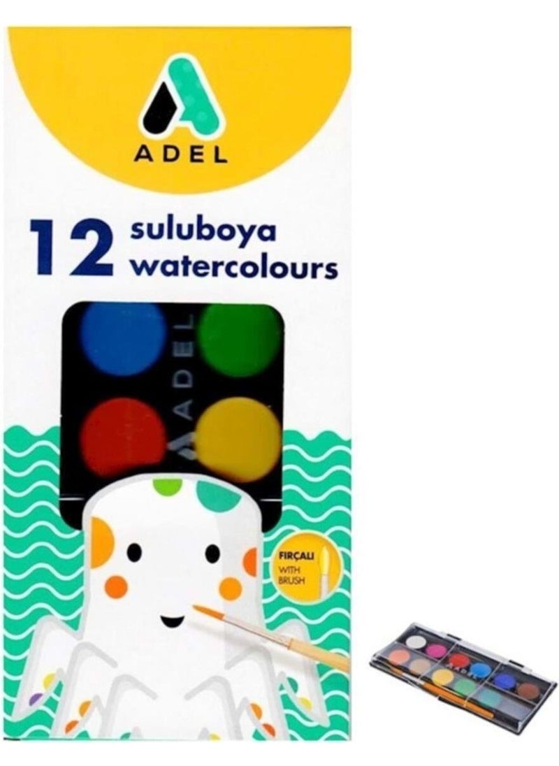 Adel 3-Piece Paint Stationery Set (Dry + Water + Crayon)  - Image 2