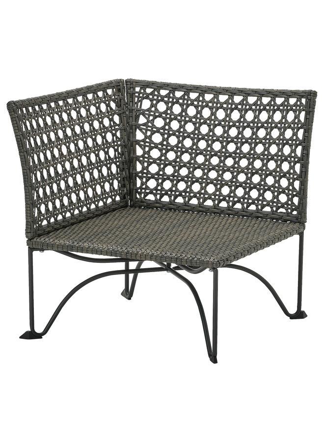 Zaboon Corner Section, Outdoor, Dark Grey-Brown - Image 1