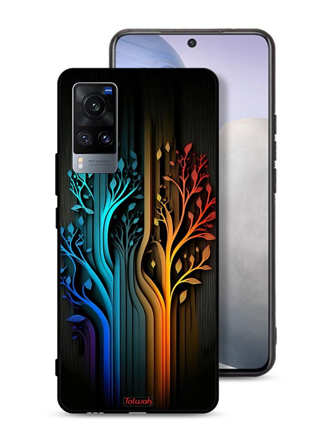 Tolwak Vivo X60 Protective Case Cover Tree Leaves Art - Image 1