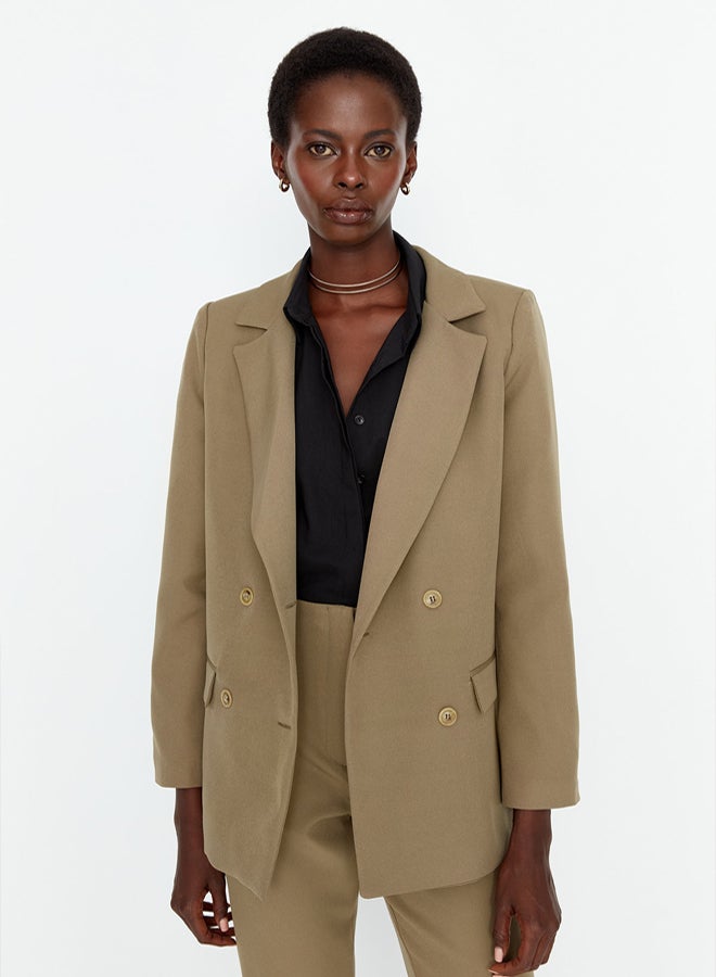 trendyol Blazer - Khaki - Regular fit - Image 2