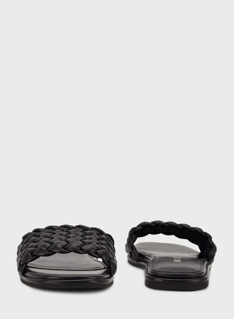 NINE WEST Pleated Flat Sandals