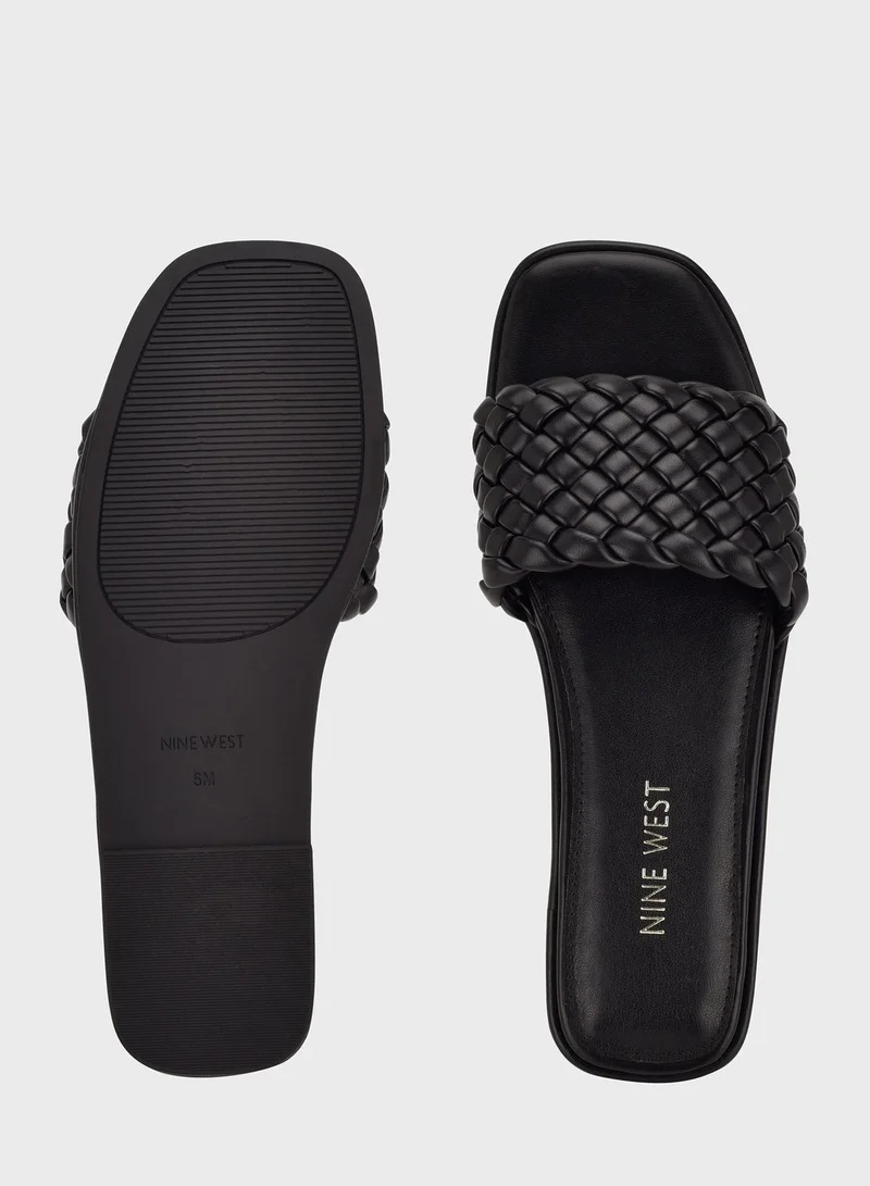 NINE WEST Pleated Flat Sandals