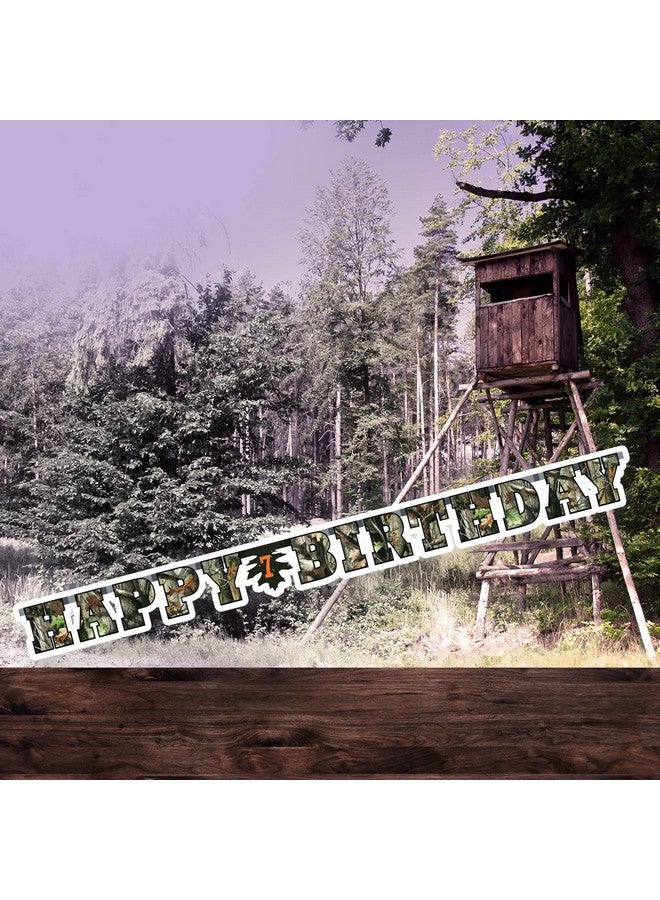 Havercamp Next Camo Happy Birthday Party Banner | 1 Count | Great for Hunter Themed Party, Camouflage, Rustic, Nature, Military, Kids Birthday Party - Image 5