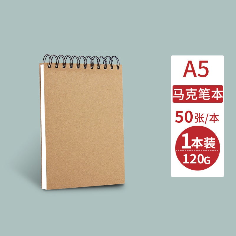 A4 Sketchbook Thick Blank Drawing Pad for KidsMarker Book -- A5/1 book * 50 pieces Marker Book -- A5/1 book * 50 pieces 