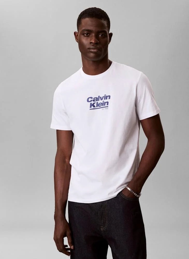 Calvin Klein Jeans Logo Graphic Crew Neck T-Shirt
