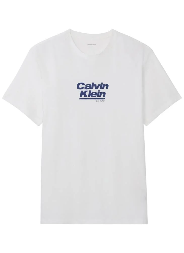 Calvin Klein Jeans  Logo Graphic Crew Neck T-Shirt for Men | Best Price UAE