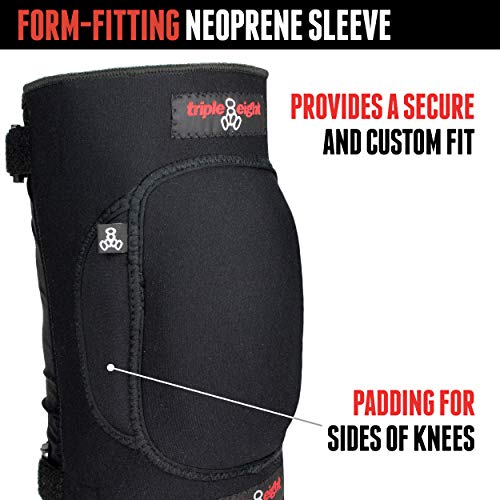 Triple Eight Undercover Snow Knee Pads for Snowboarding and Skiing, Small, Black - Image 3