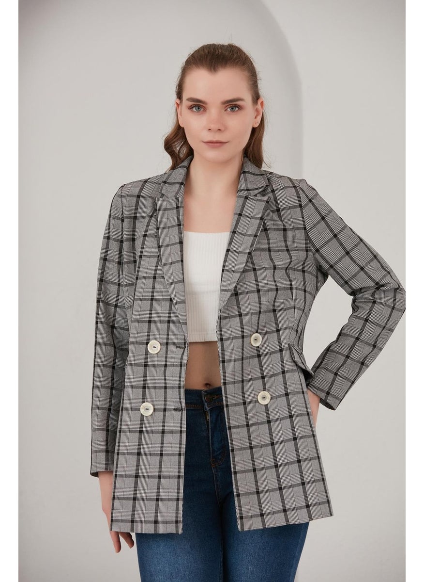 Alexander Gardi Plaid Blazer Jacket (B22-20401)  - Image 1