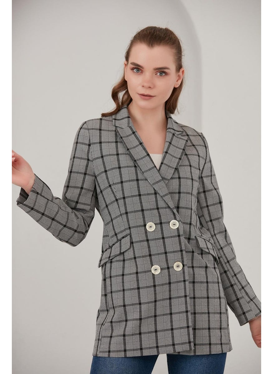 Alexander Gardi Plaid Blazer Jacket (B22-20401)  - Image 2