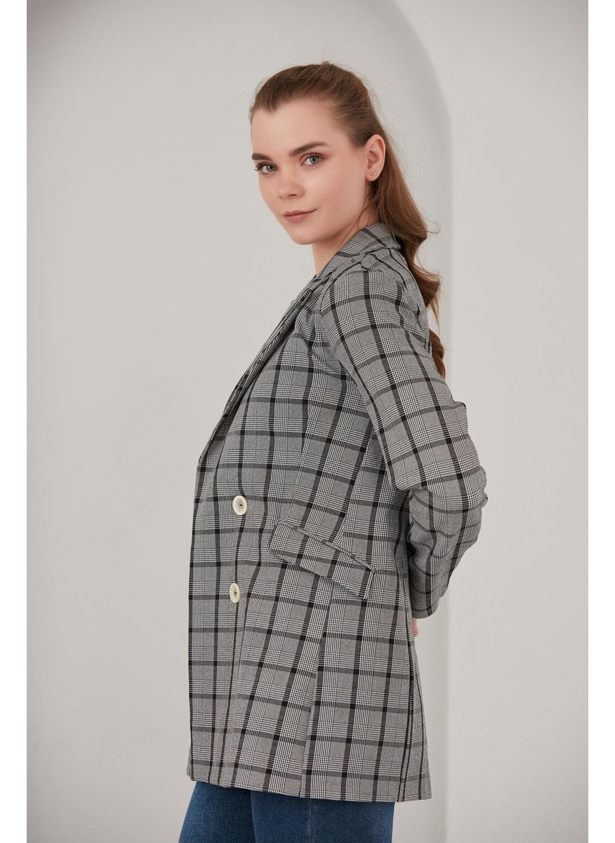 Alexander Gardi Plaid Blazer Jacket (B22-20401)  - Image 3