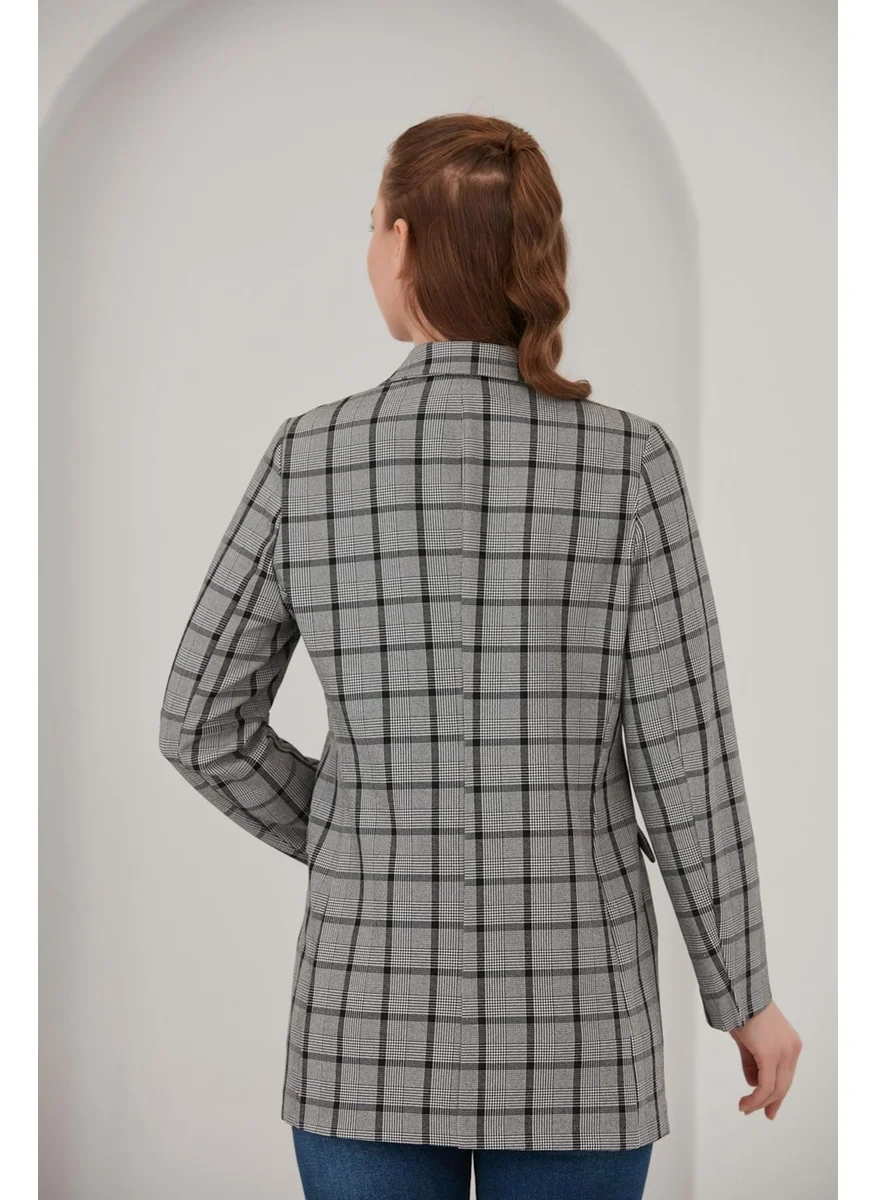 Alexander Gardi Plaid Blazer Jacket (B22-20401)