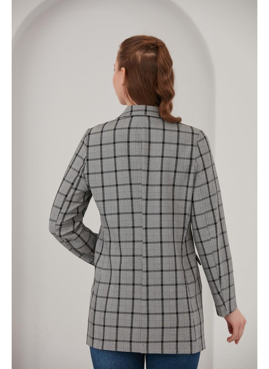 Alexander Gardi Plaid Blazer Jacket (B22-20401)  - Image 5
