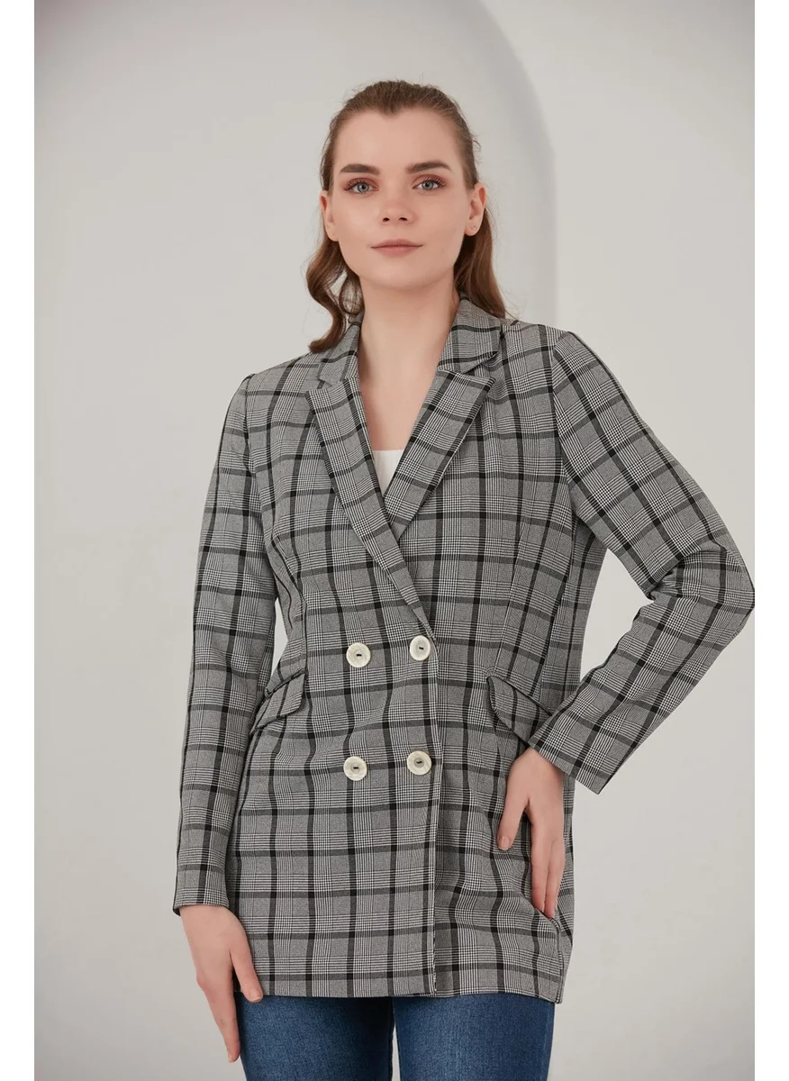 Alexander Gardi Plaid Blazer Jacket (B22-20401)
